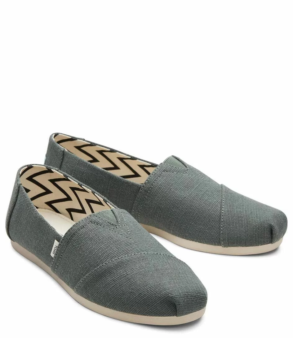 Toms Heritage Canvas Alpargata Green 3 Toms Heritage Canvas Alpargata Green – Image 3