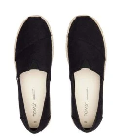 Toms Espadrille Alpargata Platform Rope Black -Chaussures Promotion Boutique 10017831 black 4