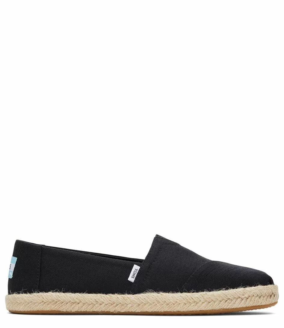 Toms Alpargata Recycled Cotton Rope Espadrille Black 1 Toms Alpargata Recycled Cotton Rope Espadrille Black