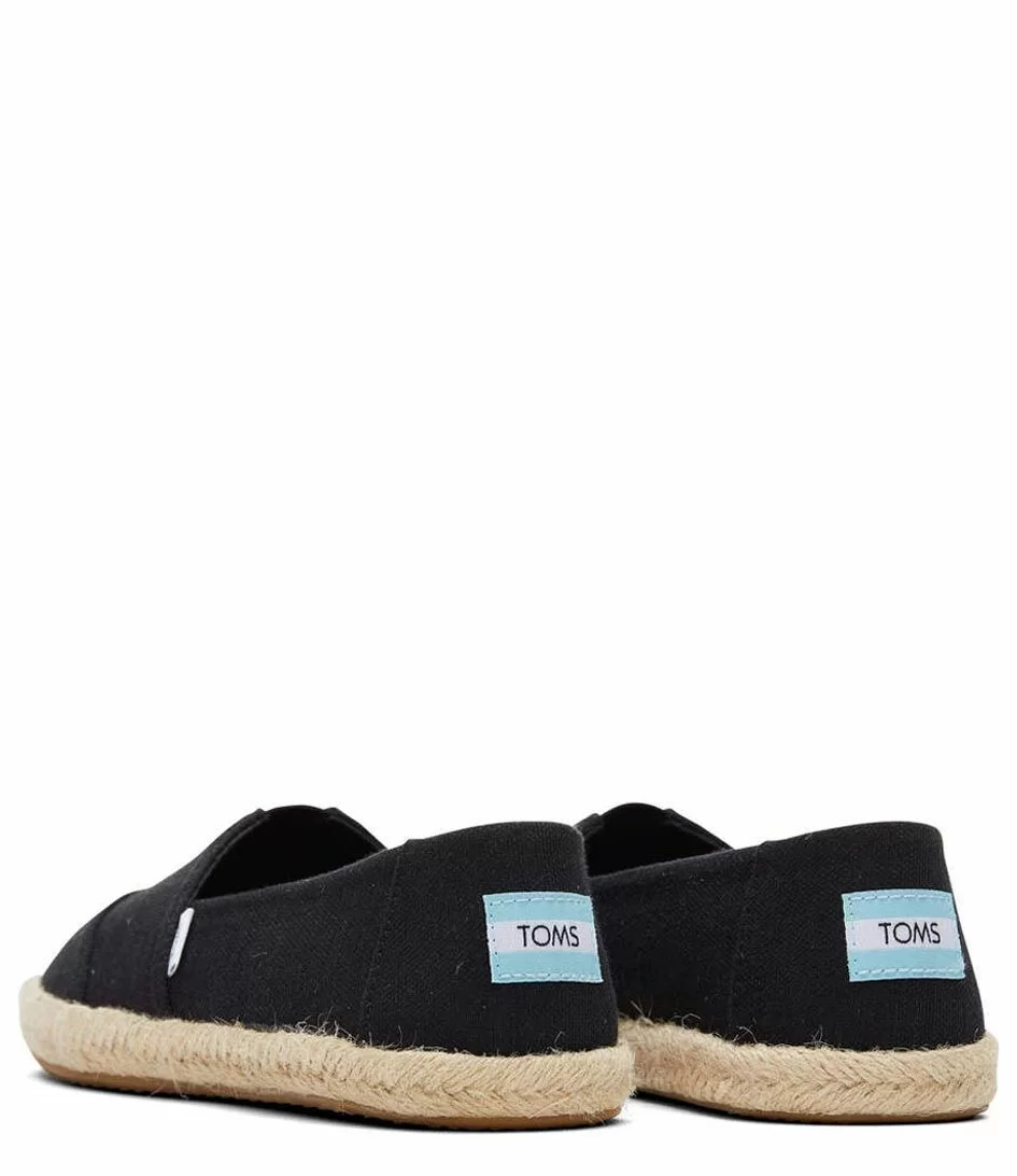 Toms Alpargata Recycled Cotton Rope Espadrille Black 3 Toms Alpargata Recycled Cotton Rope Espadrille Black – Image 3