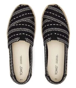 Toms Chunky Glob Woven Alrope Espadrilles Black 10 Toms Chunky Glob Woven Alrope Espadrilles Black -Chaussures Promotion Boutique 10019676 5
