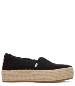 Toms Canvas Valcia Espadrilles Black