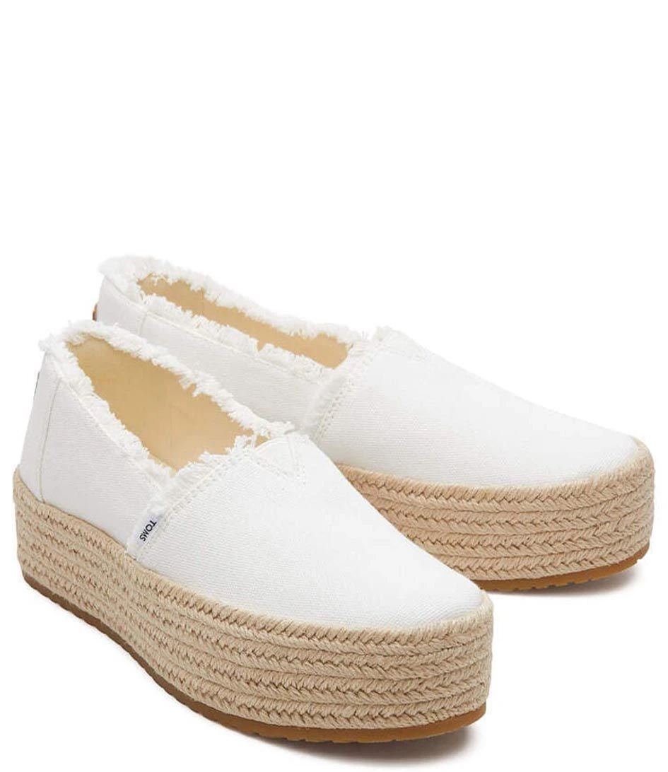 Toms Valcia Canvas Platform Espadrilles White 3 Toms Valcia Canvas Platform Espadrilles White – Image 3