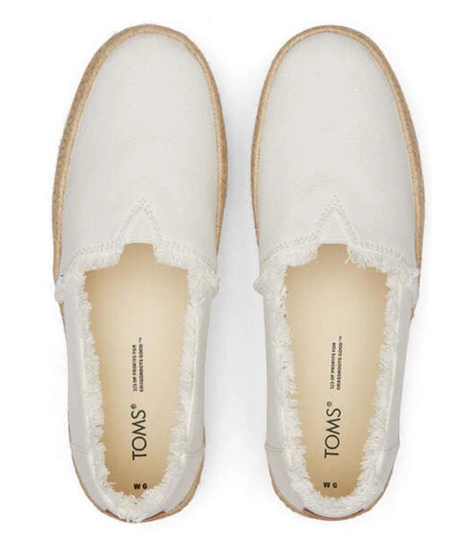 Toms Valcia Canvas Platform Espadrilles White 5 Toms Valcia Canvas Platform Espadrilles White – Image 5