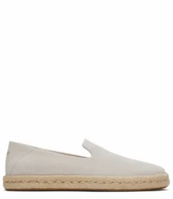 Toms Santiago Putty Suede Espadrille Grey