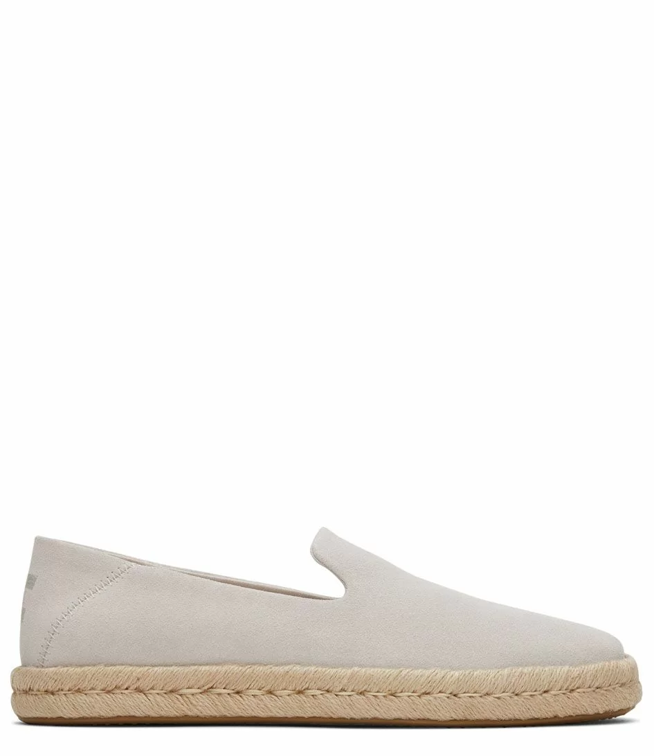 Toms Santiago Putty Suede Espadrille Grey 1 Toms Santiago Putty Suede Espadrille Grey