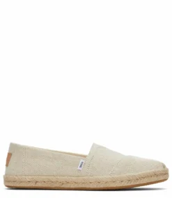 Toms Metallic Linen Alpargata Espadrilles Natural