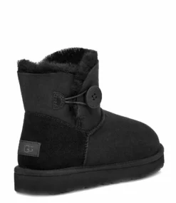 Ugg Mini Bailey Button II Black -Chaussures Promotion Boutique 1016422 3 jpg