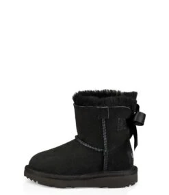 Ugg Mini Bailey Bow II Black -Chaussures Promotion Boutique 1017397t blk 4
