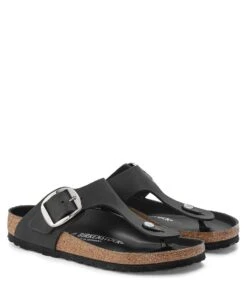 Birkenstock Gizeh Big Buckle Oiled Leather Narrow Black 9 Birkenstock Gizeh Big Buckle Oiled Leather Narrow Black -Chaussures Promotion Boutique 1023337 4