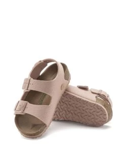Birkenstock Milano Kids Vegan Textile Soft Pink -Chaussures Promotion Boutique 1024352 4