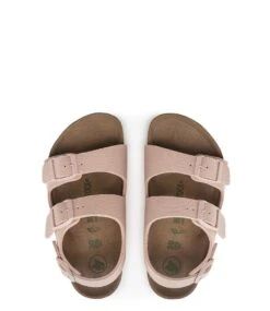 Birkenstock Milano Kids Vegan Textile Soft Pink -Chaussures Promotion Boutique 1024352 5