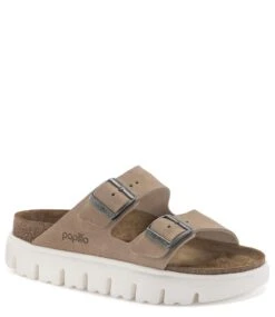 Birkenstock Arizona Suede Leather Narrow Warm Sand