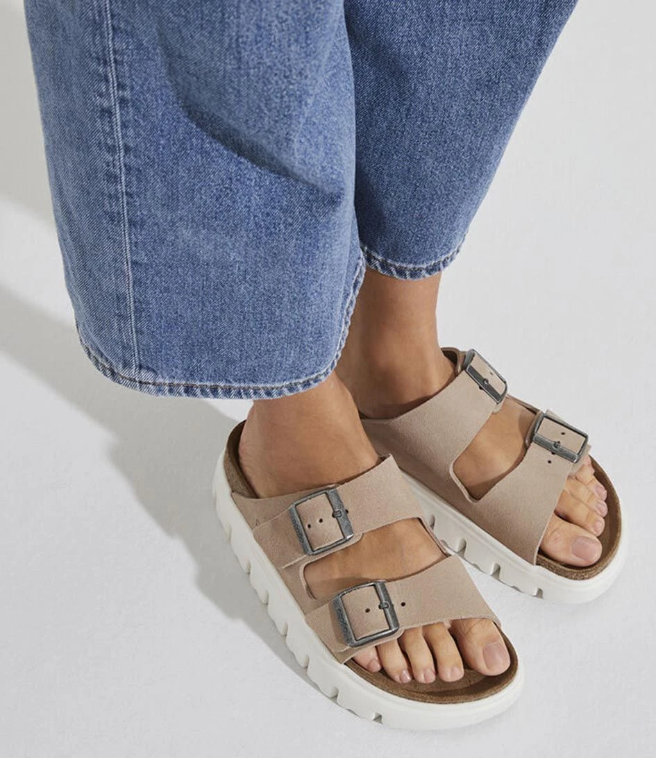 Birkenstock Arizona Suede Leather Narrow Warm Sand 2 Birkenstock Arizona Suede Leather Narrow Warm Sand – Image 2