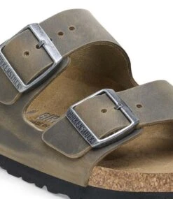 Birkenstock Arizona Oiled Leather Regular Faded Khaki -Chaussures Promotion Boutique 1027022 6