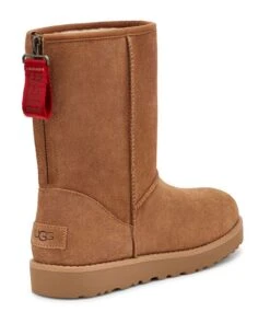 Ugg Classic Short Logo Zip Chestnut -Chaussures Promotion Boutique 1122672 chestnut 3