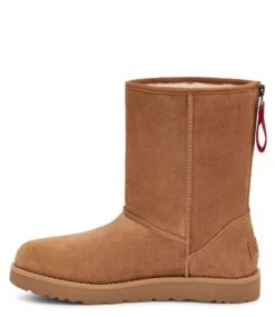 Ugg Classic Short Logo Zip Chestnut -Chaussures Promotion Boutique 1122672 chestnut 4