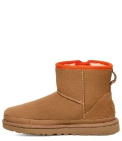 Ugg W Classic Mini Zipper Tape Logo Chestnut 8 Ugg W Classic Mini Zipper Tape Logo Chestnut -Chaussures Promotion Boutique 1144034 che 3