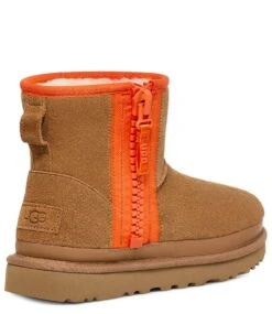 Ugg W Classic Mini Zipper Tape Logo Chestnut 9 Ugg W Classic Mini Zipper Tape Logo Chestnut -Chaussures Promotion Boutique 1144034 che 4