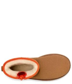 Ugg W Classic Mini Zipper Tape Logo Chestnut 10 Ugg W Classic Mini Zipper Tape Logo Chestnut -Chaussures Promotion Boutique 1144034 che 5