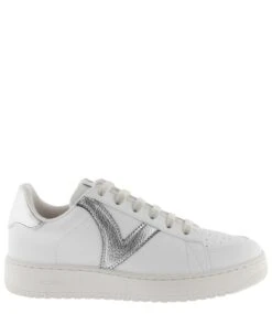 VICTORIA Madrid Basket Efecto Piel & Metal Plata