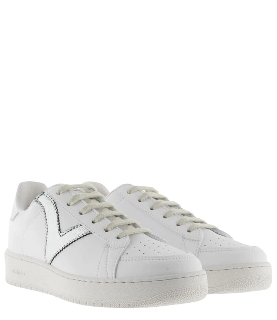 VICTORIA Madrid Basket Efecto Piel & Metal Plata 5 VICTORIA Madrid Basket Efecto Piel & Metal Plata – Image 5