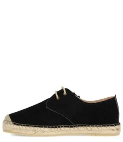 Fred De La Bretonière FRS0040 Espadrille Lace Up Luxury Suede Black 8 Fred De La Bretonière FRS0040 Espadrille Lace Up Luxury Suede Black -Chaussures Promotion Boutique 151010075 1000 3