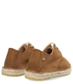 Fred De La Bretonière FRS0040 Espadrille Lace Up Luxury Suede Light Cognac -Chaussures Promotion Boutique 151010075 2005 4