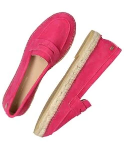 Fred De La Bretonière FRS1045 Espadrille Loafer Luxury Suede Fuchsia -Chaussures Promotion Boutique 152010233 5008 5