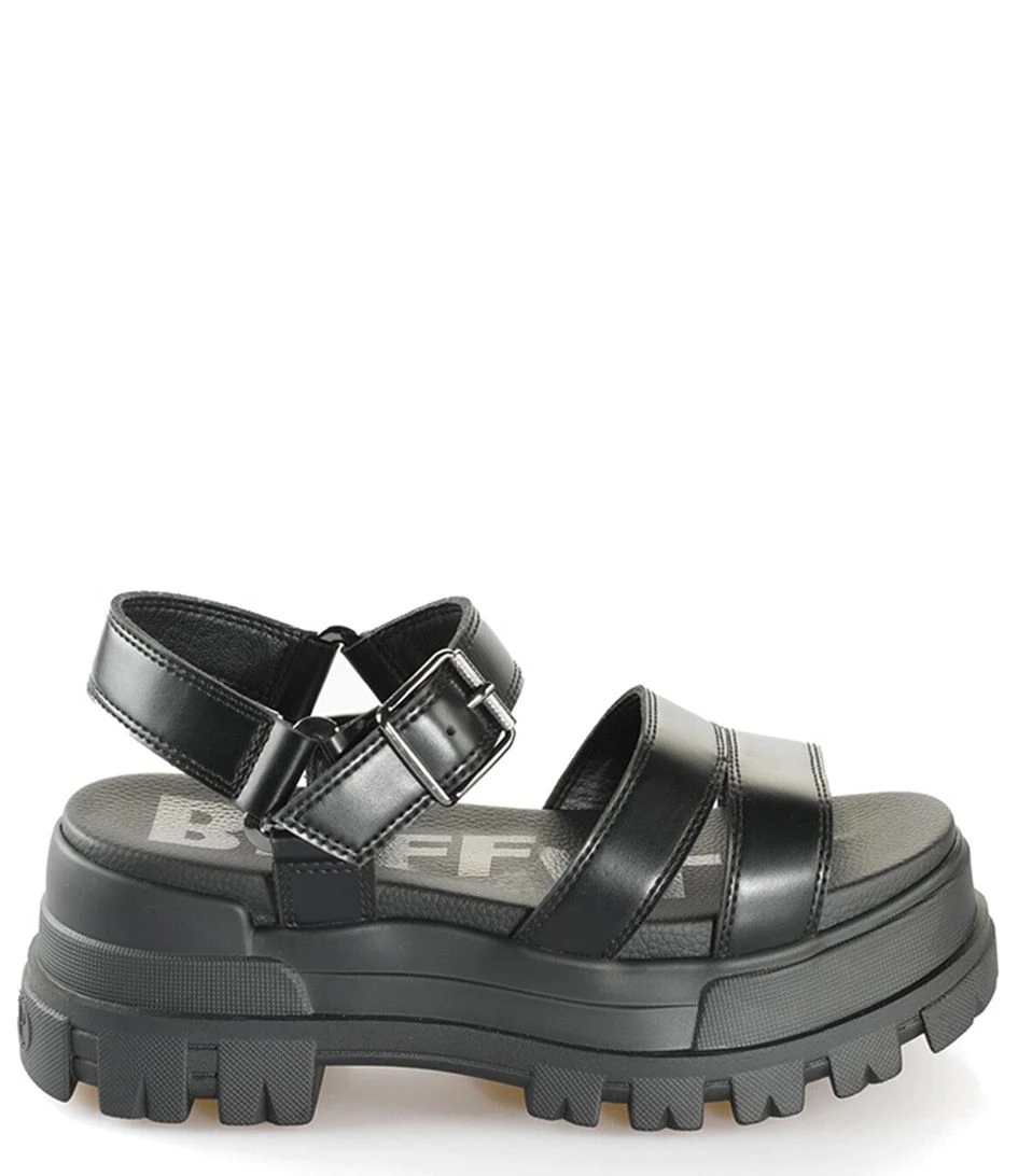 Buffalo Aspha Ts Sandal Black 1 Buffalo Aspha Ts Sandal Black