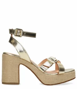 Fred De La Bretonière FRS1445 Sandal Metallic Leather Gold