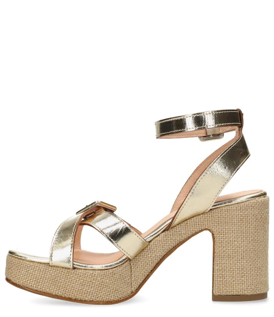 Fred De La Bretonière FRS1445 Sandal Metallic Leather Gold 3 Fred De La Bretonière FRS1445 Sandal Metallic Leather Gold – Image 3