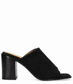 SHS1385 Slipper Nubuck Leather Black