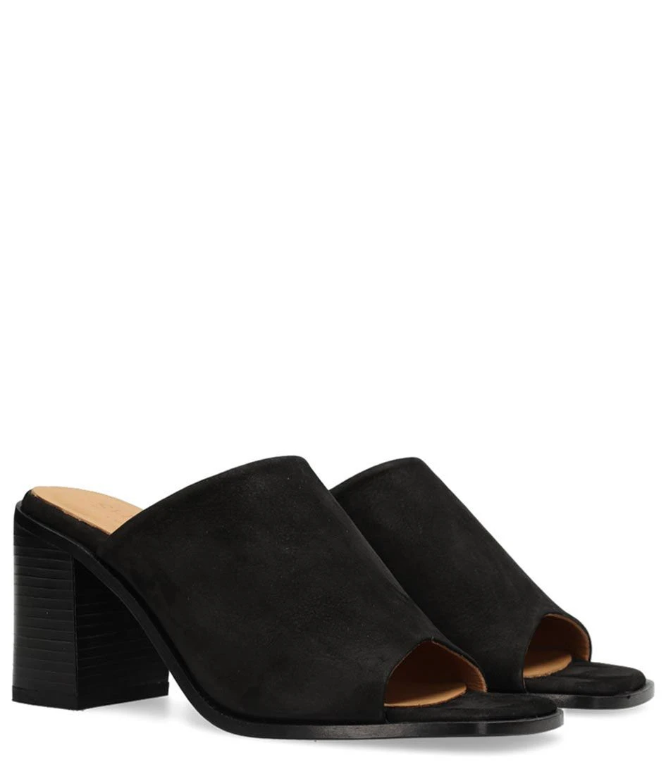 SHS1385 Slipper Nubuck Leather Black 2 SHS1385 Slipper Nubuck Leather Black – Image 2