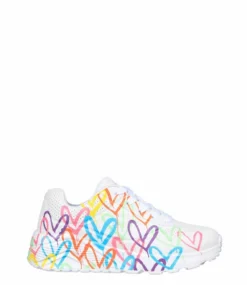 Skechers Uno Lite Spread The Love White Multi
