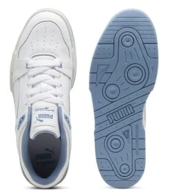 Slipstream Leather Puma White Zen Blue -Chaussures Promotion Boutique 387544 29 4
