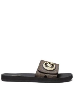 Michael Kors Mk Charm Slide Brown