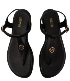 Michael Kors Mallory Thong Black 7 Michael Kors Mallory Thong Black -Chaussures Promotion Boutique 40s1mafa2l 001 4