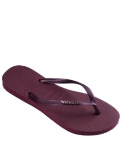 Havaianas Flipflops Slim Logo Metallic Purple Soil -Chaussures Promotion Boutique 4119875 5143 4