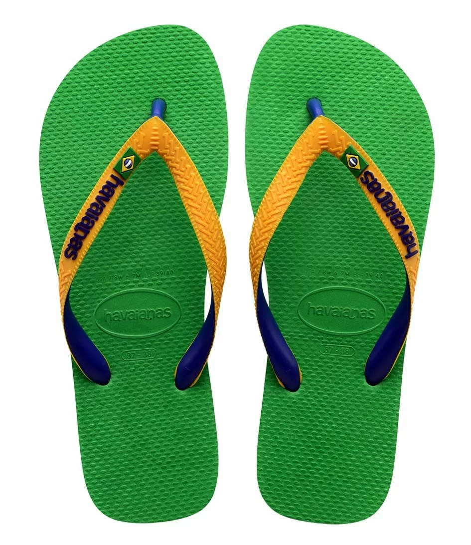Havaianas Flipflops Brasil Mix Leaf Green/Marine Blue 1 Havaianas Flipflops Brasil Mix Leaf Green/Marine Blue