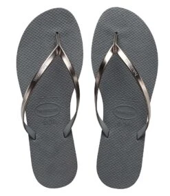 Havaianas You Metallic Grey Steel Metallic Graphite