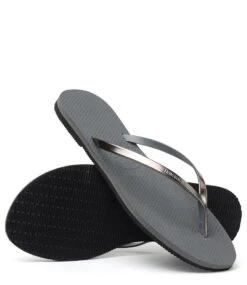 Havaianas You Metallic Grey Steel Metallic Graphite -Chaussures Promotion Boutique 4135102 5037 5