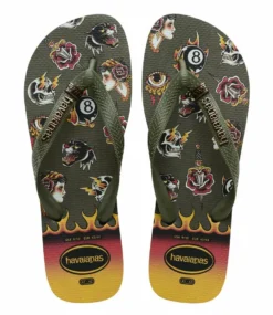 Havaianas Flipflops Top Tribo Black/Moss