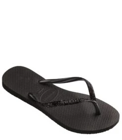 Havaianas Slim Glitter Ii Black Dark Grey -Chaussures Promotion Boutique 4146975 4057 4