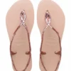 Havaianas Luna Premium Ii Mini Me Ballet Rose Pink Retro Metallic