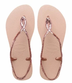 Havaianas Luna Premium Ii Mini Me Ballet Rose Pink Retro Metallic