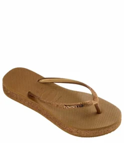 Havaianas Flipflops Slim Flatform Sparkle Bronze -Chaussures Promotion Boutique 4147256 1856 4 jpg