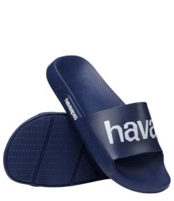 Havaianas Slide Logomania Navy Blue/Navy Blue -Chaussures Promotion Boutique 4148124 4368 5