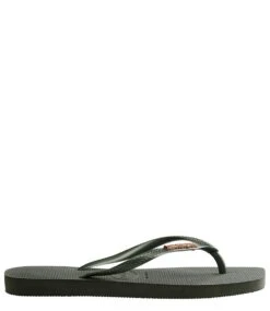 Havaianas Flipflops Square Logo Metallic Green Olive 7 Havaianas Flipflops Square Logo Metallic Green Olive -Chaussures Promotion Boutique 4148257 4896 3