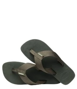 Havaianas Flipflops Urban Basic Material Olive Green -Chaussures Promotion Boutique 4148427 4896 4
